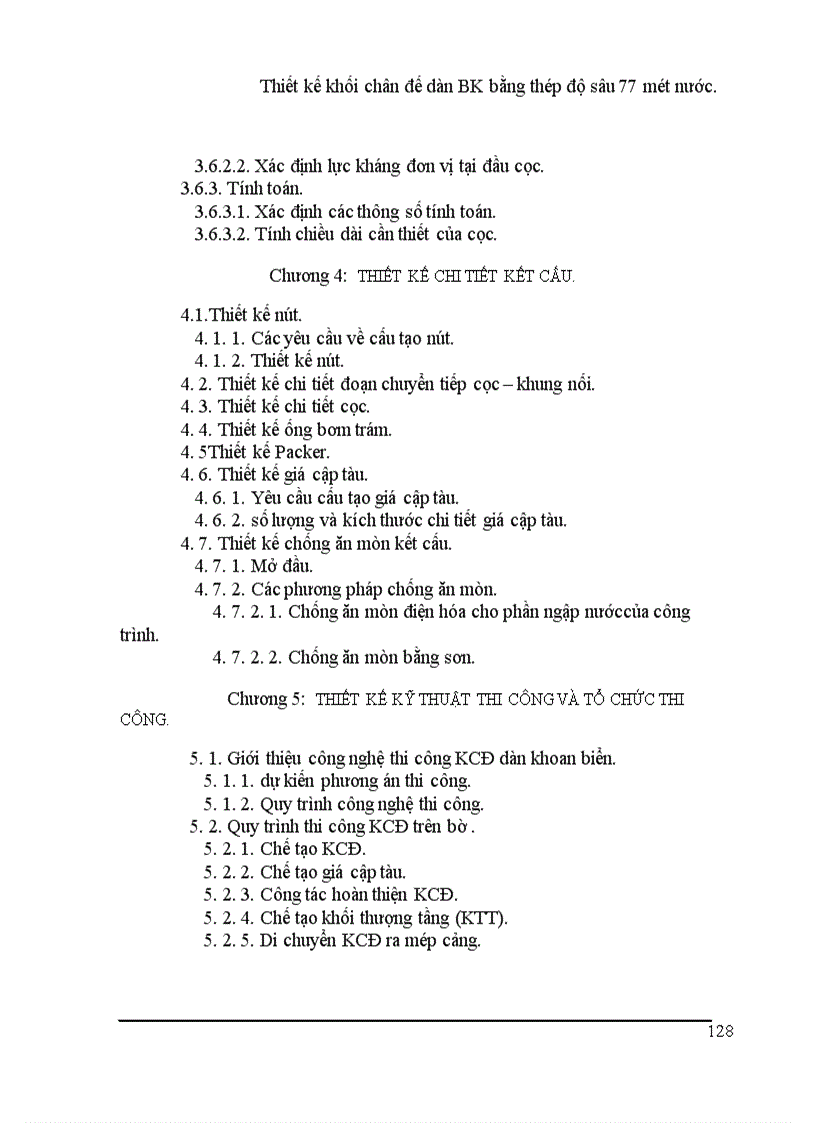 image for page Thiết kế khối chân đế dàn BK bằng thép độ sâu mét nước