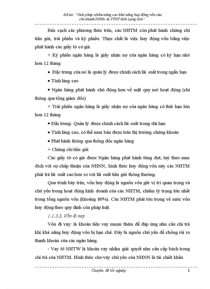 image for page Giải pháp nhằm nâng cao hiệu quả huy động vốn tại chi nhánh NHNo PTNT Tỉnh Lạng Sơn 1
