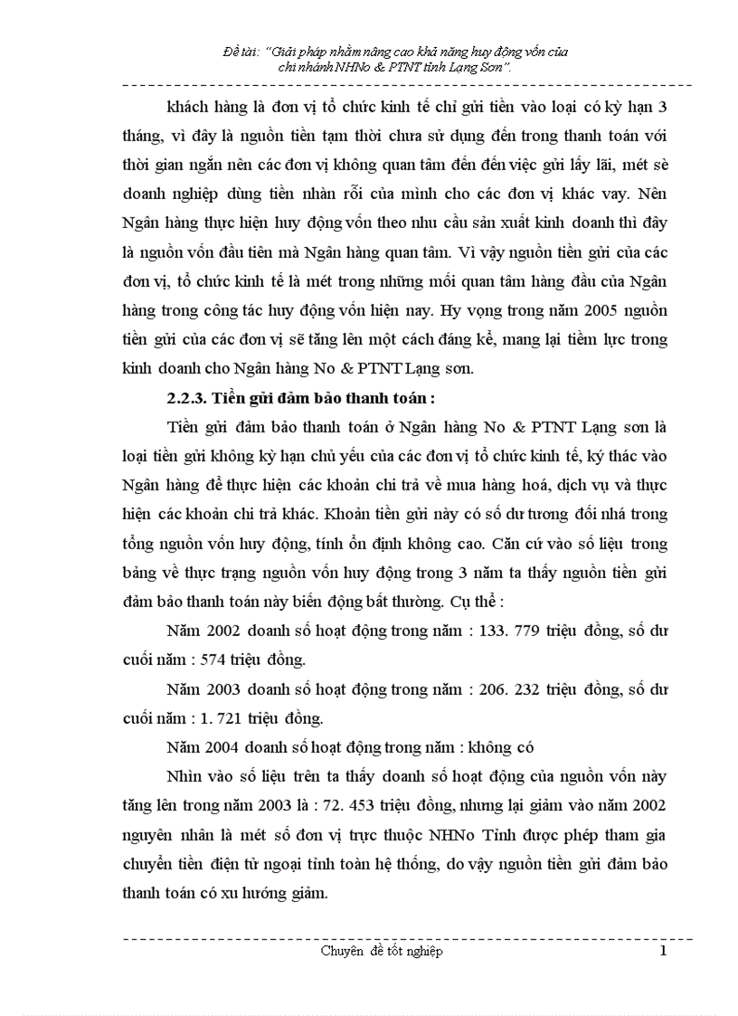 image for page Giải pháp nhằm nâng cao hiệu quả huy động vốn tại chi nhánh NHNo PTNT Tỉnh Lạng Sơn 1