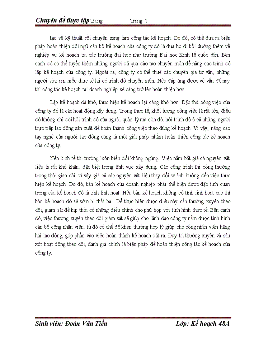 image for page Hoàn thiện công tác kế hoạch tại công ty cổ phần công trình đường sắt 1