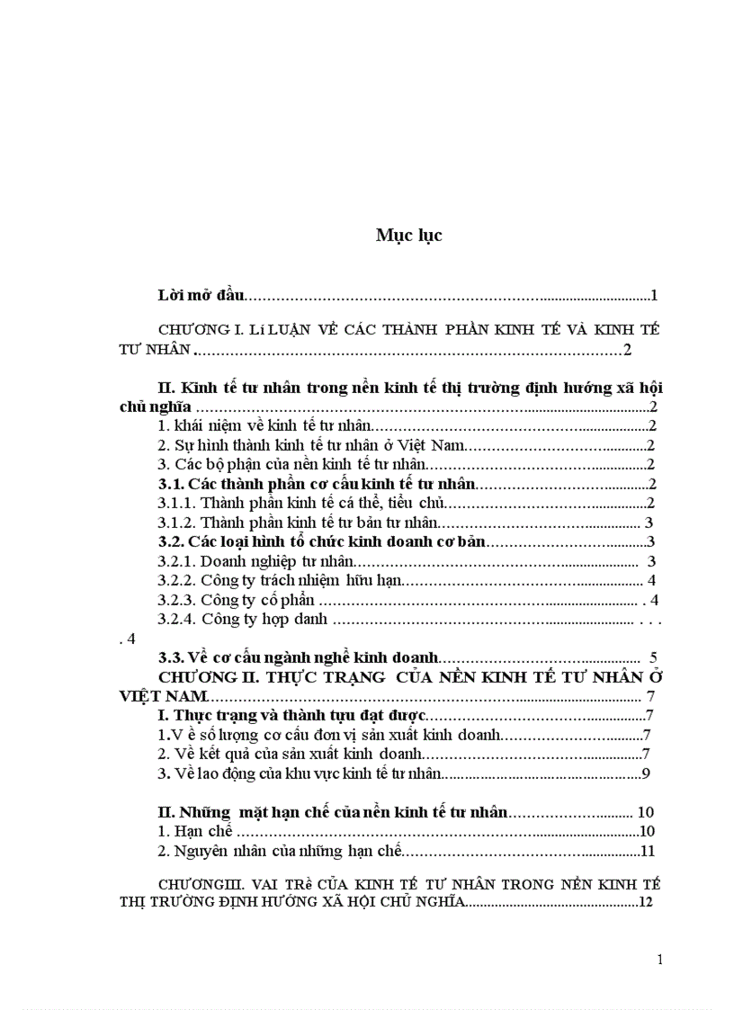 image for page Kinh tế tư nhân và vai trò của nó trong nền kinh tế Việt Nam 1