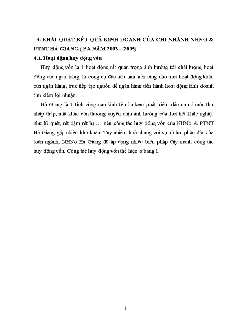 image for page Đánh giá chung về hoạt động kinh doanh của chi nhánh NHNo PTNT Hà Giang