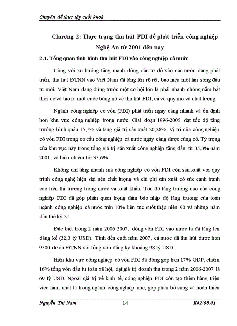 image for page Tăng cường thu hút vốn đầu tư trực tiếp nước ngoài vào lĩnh vực công nghiệp tại tỉnh Nghệ An 1