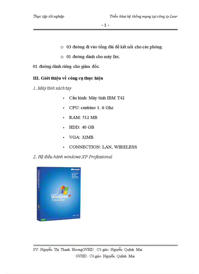 image for page Triển khai hệ thống mạng tại công ty Lear 1