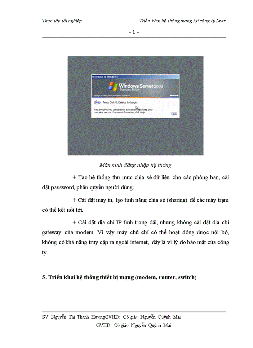 image for page Triển khai hệ thống mạng tại công ty Lear 1