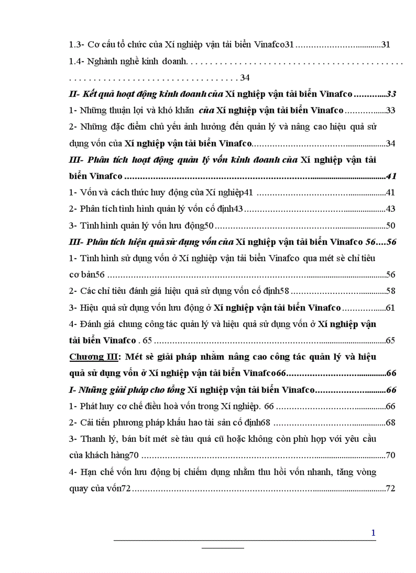 image for page Giải pháp nâng cao hiệu quả sử dụng vốn kinh doanh ở Xí Nghiệp Vận Tải Biển Vinafco