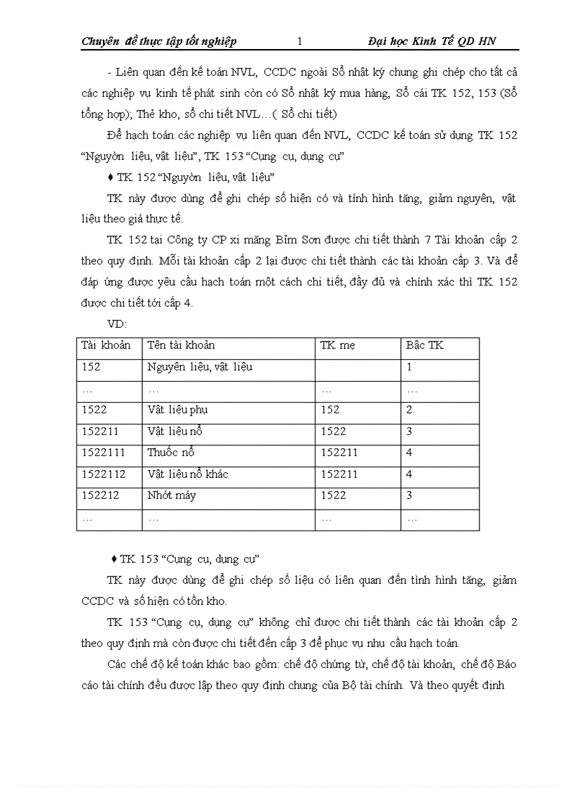 image for page Hoàn thiện công tác tổ chức kế toán nguyên vật liệu công cụ dụng cụ tại Công ty Cổ phần Xi măng Bỉm Sơn 1