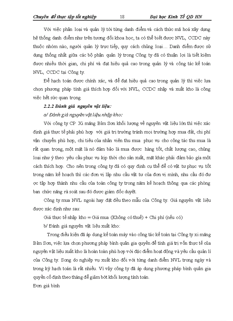 image for page Hoàn thiện công tác tổ chức kế toán nguyên vật liệu công cụ dụng cụ tại Công ty Cổ phần Xi măng Bỉm Sơn 1