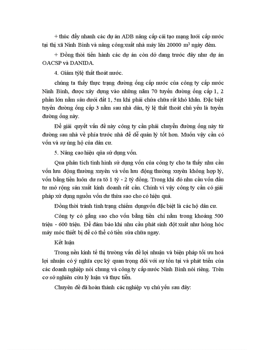image for page Một số biện pháp nâng cao lợi nhuận ở công ty cấp nước Ninh Bình 1