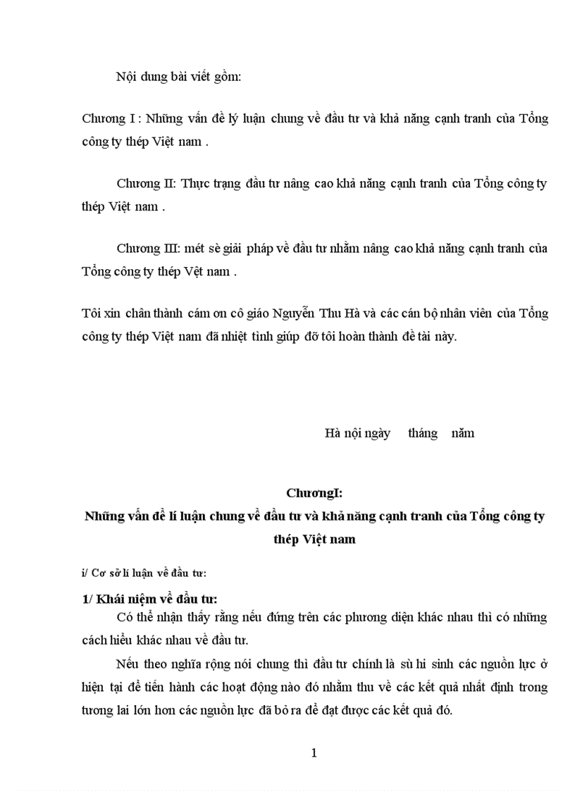 image for page Đầu tư nâng cao khả năng cạnh tranh của Tổng công ty thép Việt Nam 1