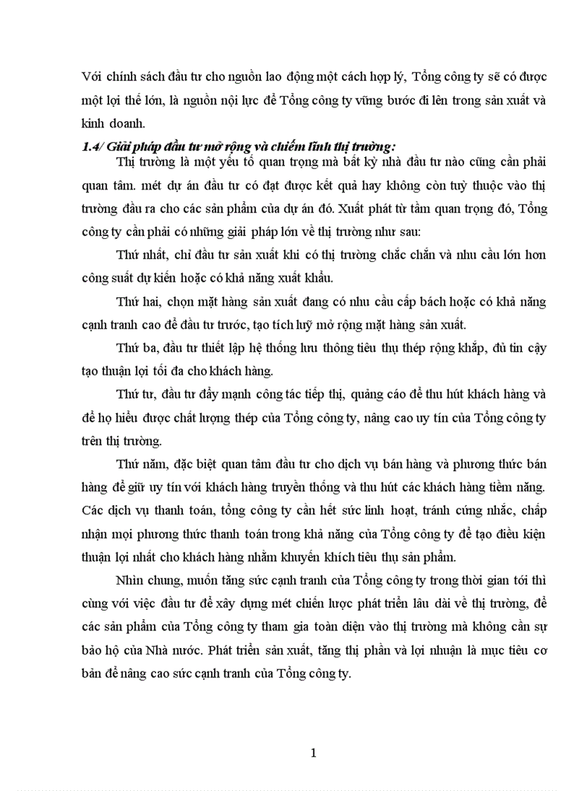 image for page Đầu tư nâng cao khả năng cạnh tranh của Tổng công ty thép Việt Nam 1