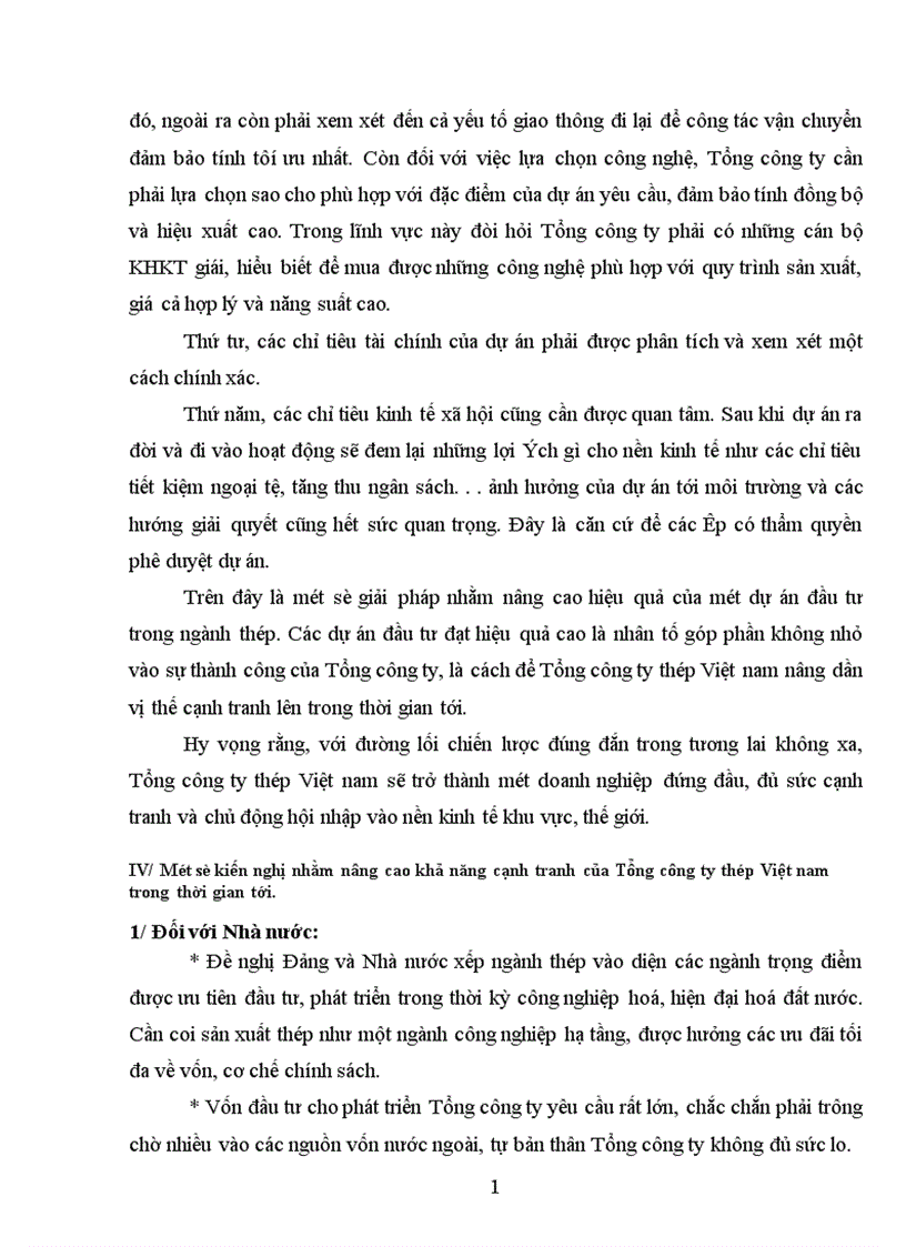 image for page Đầu tư nâng cao khả năng cạnh tranh của Tổng công ty thép Việt Nam 1