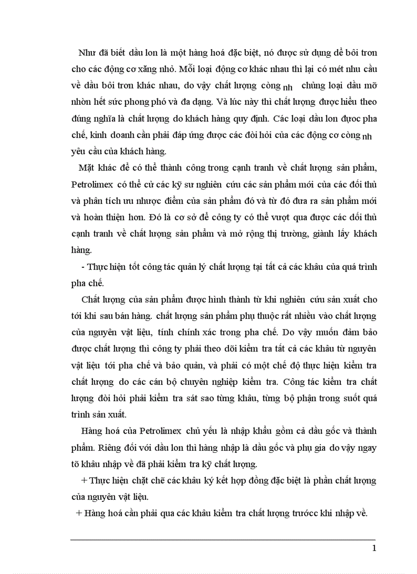 image for page Marketing Mix trong kinh doanh dầu lon ở Công ty hoá dầu Petrolimex PLC