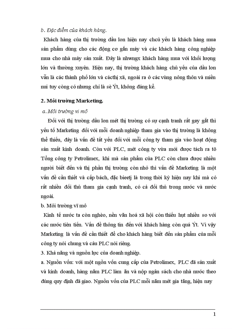 image for page Marketing Mix trong kinh doanh dầu lon ở Công ty hoá dầu Petrolimex PLC