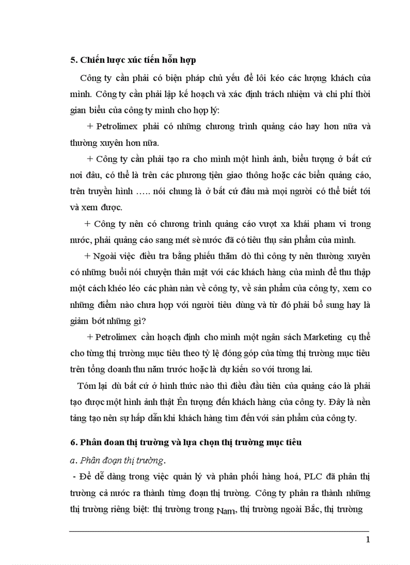 image for page Marketing Mix trong kinh doanh dầu lon ở Công ty hoá dầu Petrolimex PLC