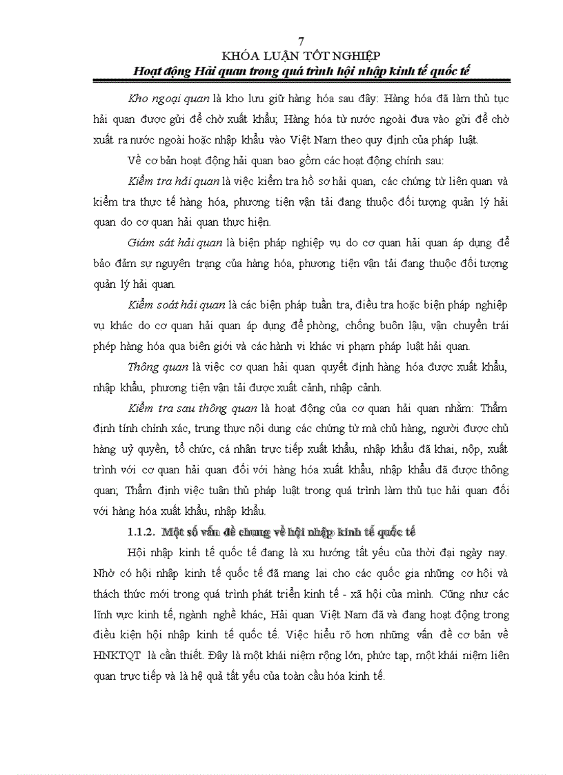 image for page Hoạt động hải quan trong quá trình hội nhập kinh tế quốc tế 1