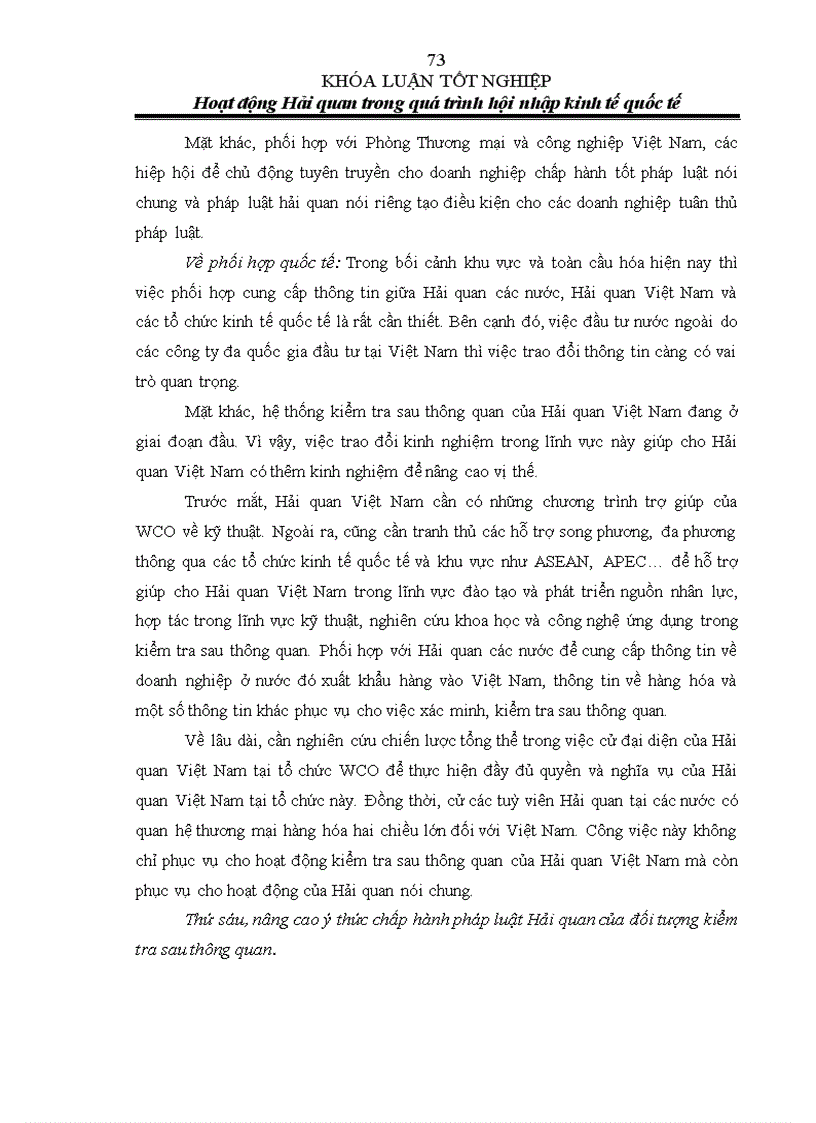 image for page Hoạt động hải quan trong quá trình hội nhập kinh tế quốc tế 1