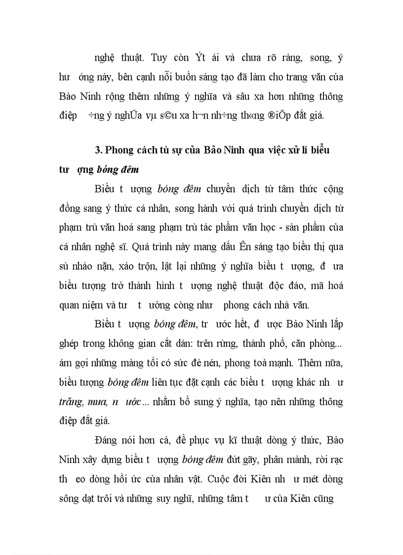 image for page Nhận diện biểu tượng bóng đêm trong Nỗi buồn chiến tranh của Bảo Ninh