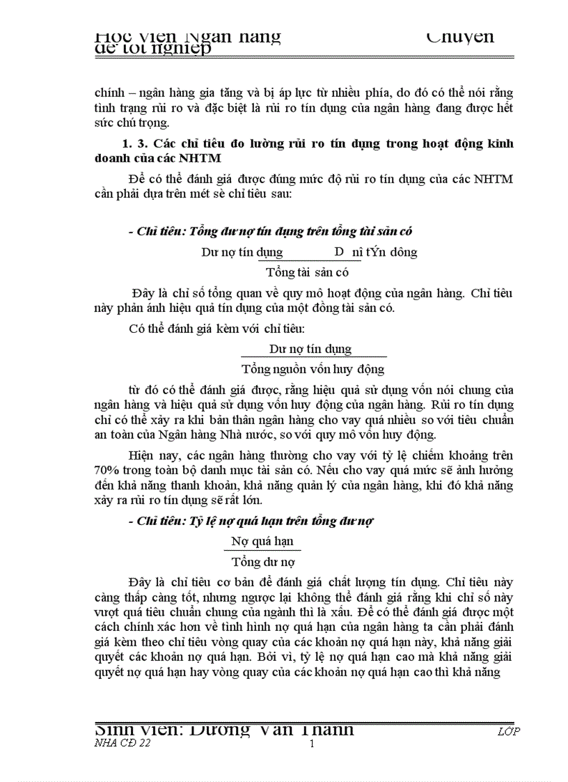 image for page Giải pháp hạn chế rủi ro tín dụng tại Chi nhánh Ngân hàng Công Thương khu vực Đống Đa 1