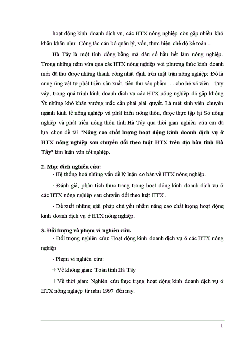 image for page Nâng cao chất lượng hoạt động kinh doanh dịch vụ ở HTX nông nghiệp sau chuyển đổi theo luật HTX trên địa bàn tỉnh Hà Tây