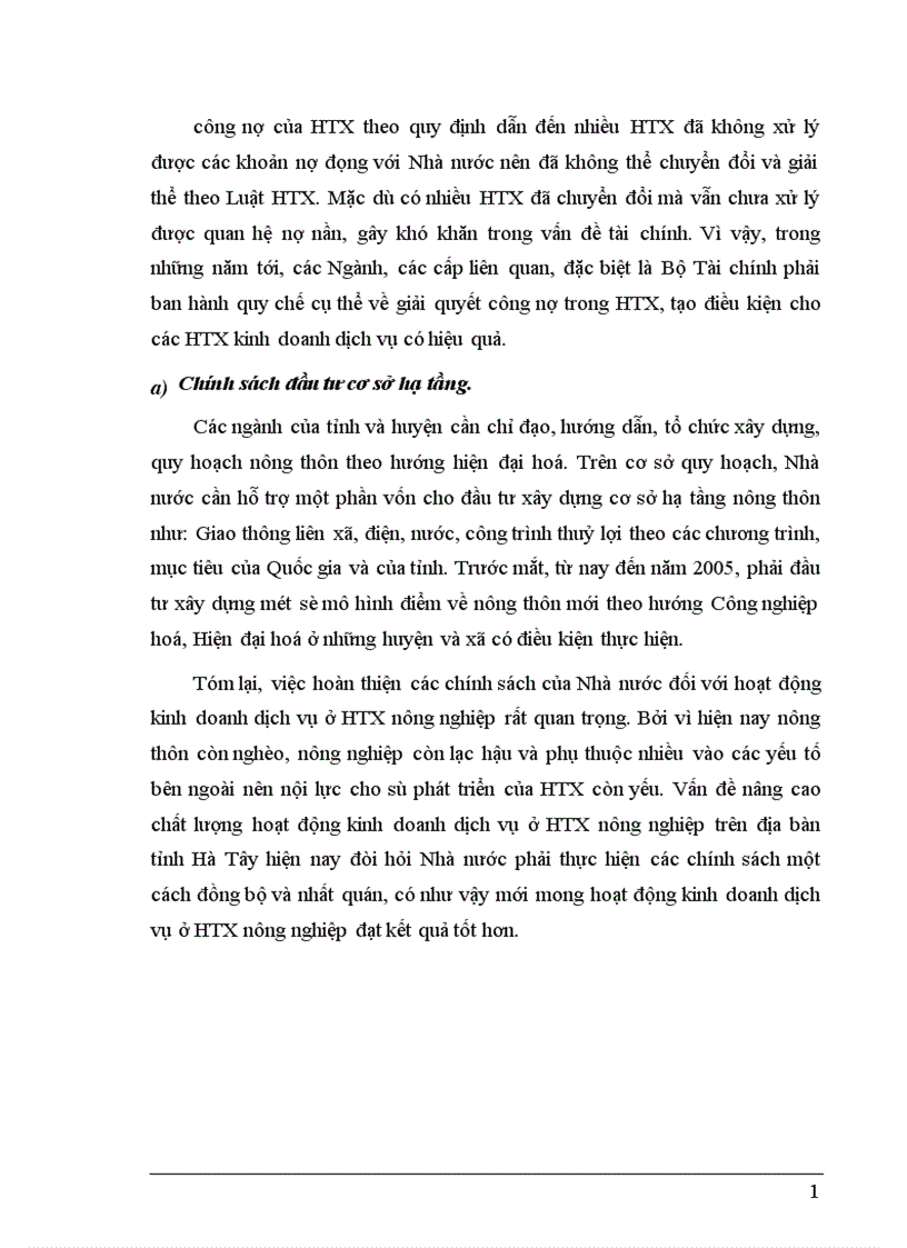 image for page Nâng cao chất lượng hoạt động kinh doanh dịch vụ ở HTX nông nghiệp sau chuyển đổi theo luật HTX trên địa bàn tỉnh Hà Tây
