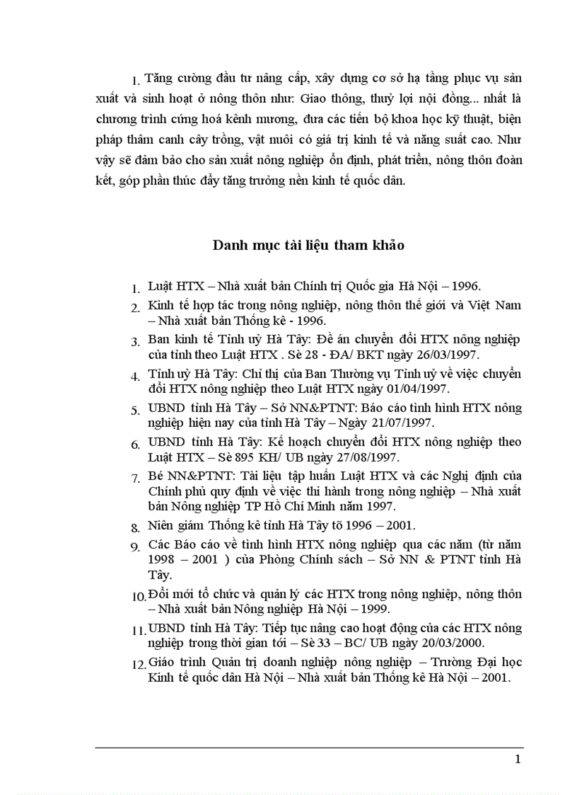 image for page Nâng cao chất lượng hoạt động kinh doanh dịch vụ ở HTX nông nghiệp sau chuyển đổi theo luật HTX trên địa bàn tỉnh Hà Tây