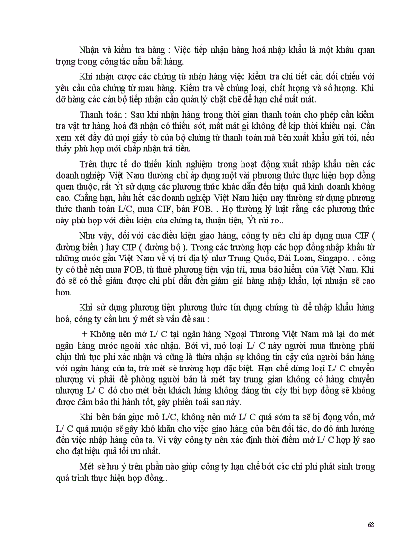 image for page Một số biện pháp nhằm thúc đẩy hoạt động nhập khẩu của công ty kinh doanh và sản xuất vật tư hàng hoá MATECO 1