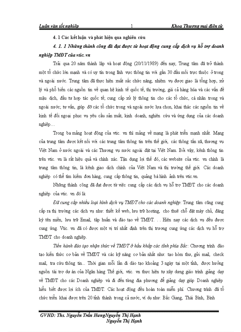 image for page Hoàn thiện các dịch vụ hỗ trợ Thương mại điện tử trên website www vtic vn