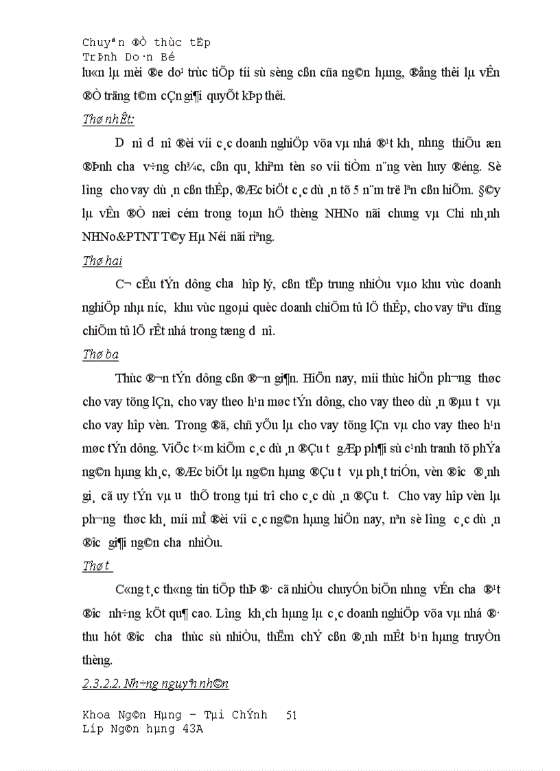 image for page Giải pháp nâng cao chất lượng tín dụng đối với các doanh nghiệp vừa và nhỏ tại Chi nhánh NHNo PTNT Tây Hà Nội 1