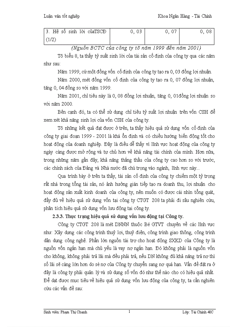 image for page Một số giải pháp nhằm nâng cao hiệu quả sử dụng vốn tại Công ty công trình giao thông 208 thuộc tổng giao thông 4 Bộ Giao Thông Vận tải 1