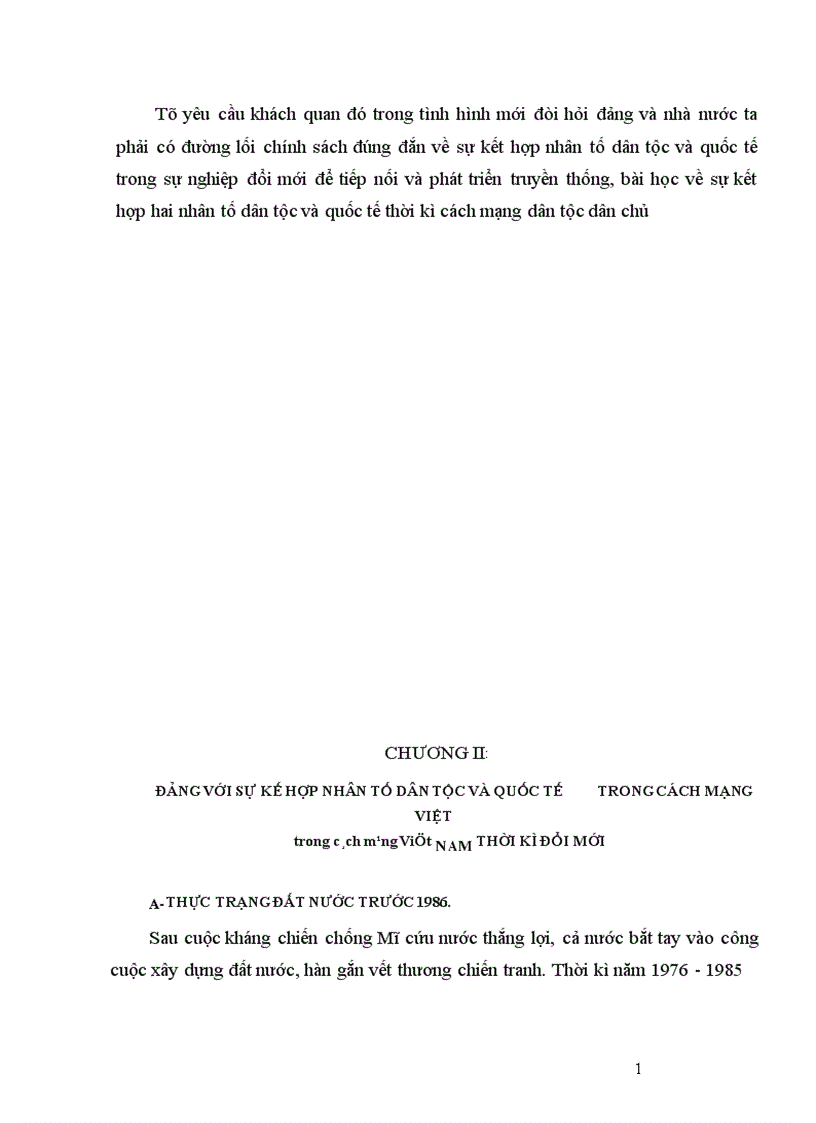 image for page Đảng với sự kết hợp nhân tố dân tộc và quốc tế trong cách mạng Việt Nam thời kỳ đổi mới 1