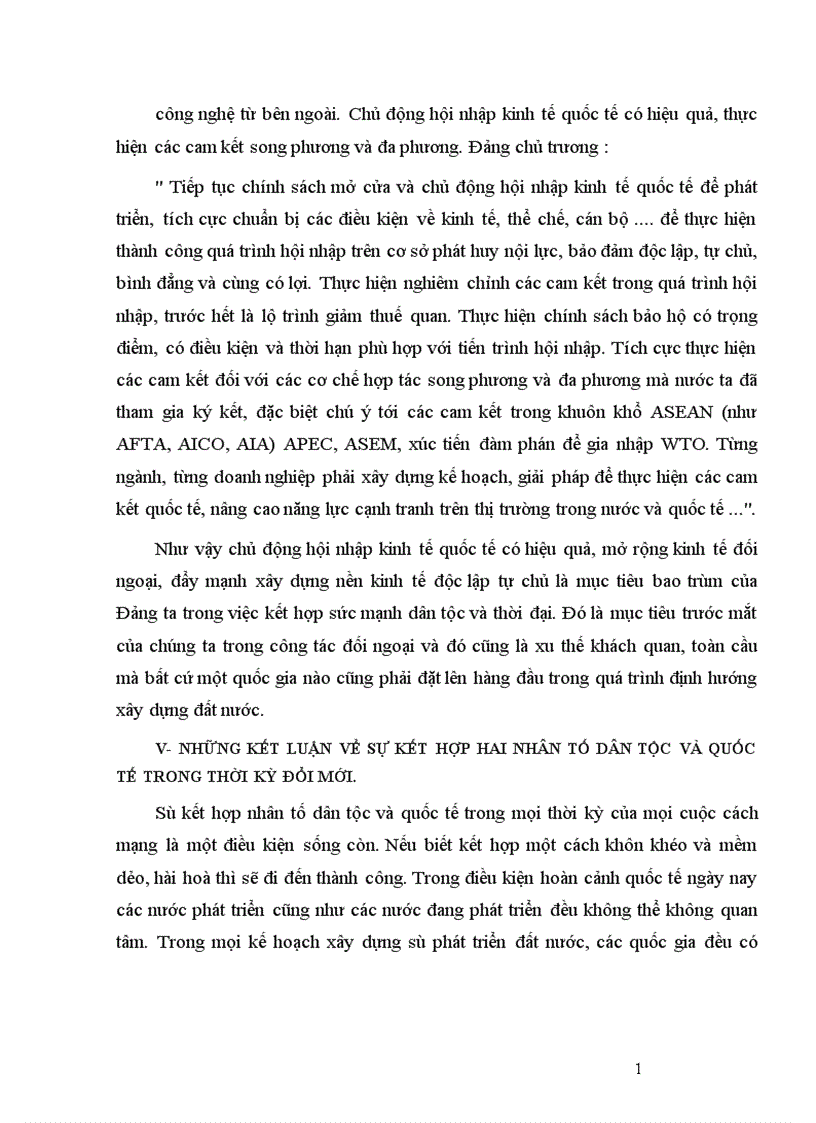 image for page Đảng với sự kết hợp nhân tố dân tộc và quốc tế trong cách mạng Việt Nam thời kỳ đổi mới 1