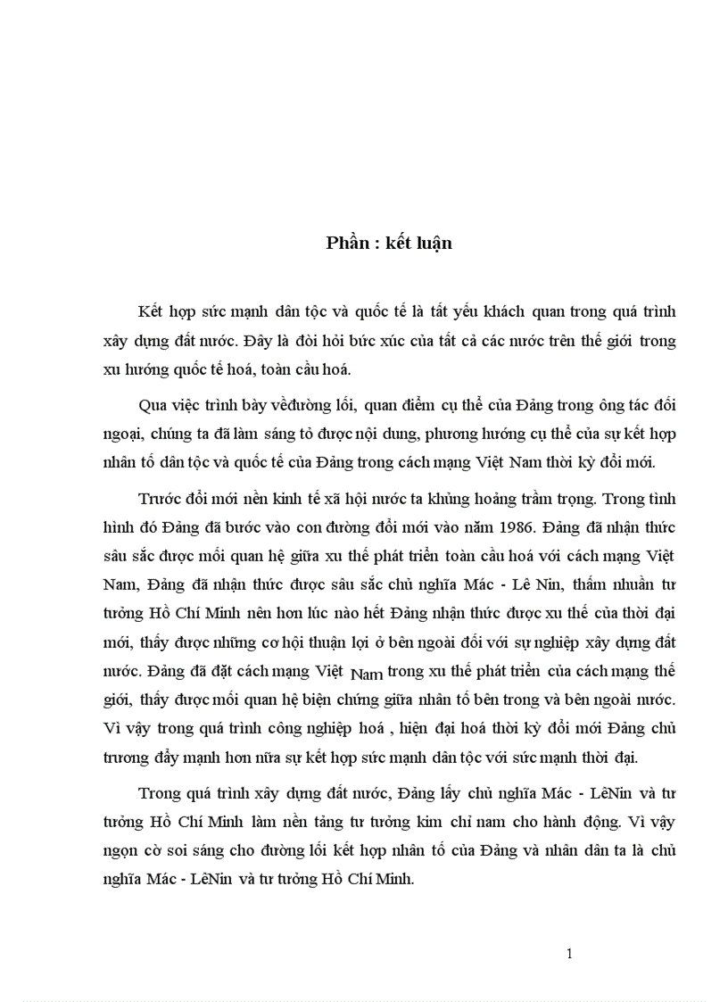 image for page Đảng với sự kết hợp nhân tố dân tộc và quốc tế trong cách mạng Việt Nam thời kỳ đổi mới 1