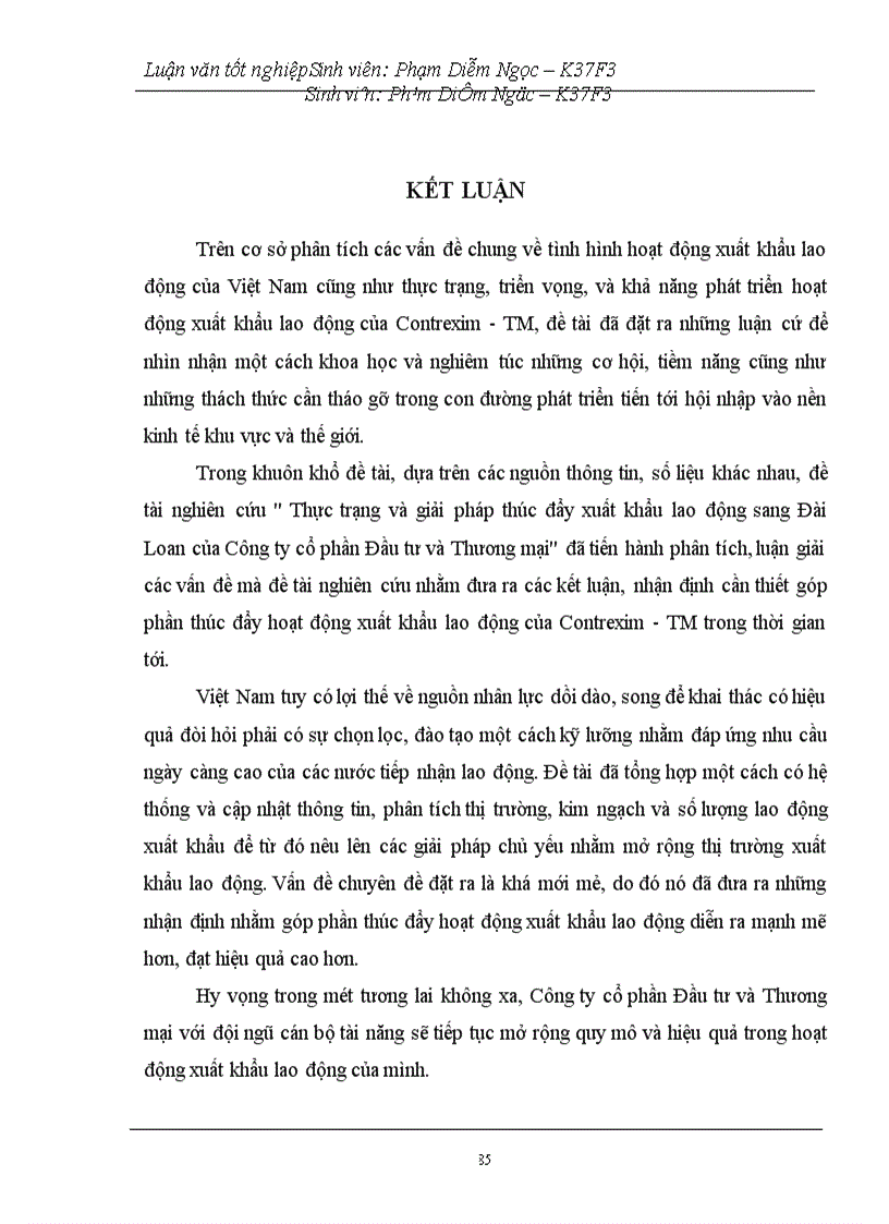 image for page Thực trạng và giải pháp thúc đẩy xuất khẩu lao động sang Đài Loan của Công ty cổ phần Đầu tư và Thương mại