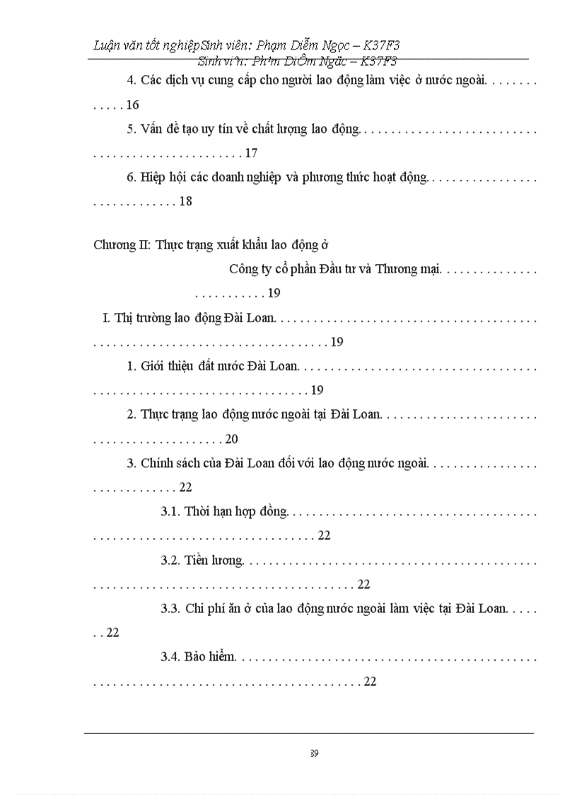 image for page Thực trạng và giải pháp thúc đẩy xuất khẩu lao động sang Đài Loan của Công ty cổ phần Đầu tư và Thương mại