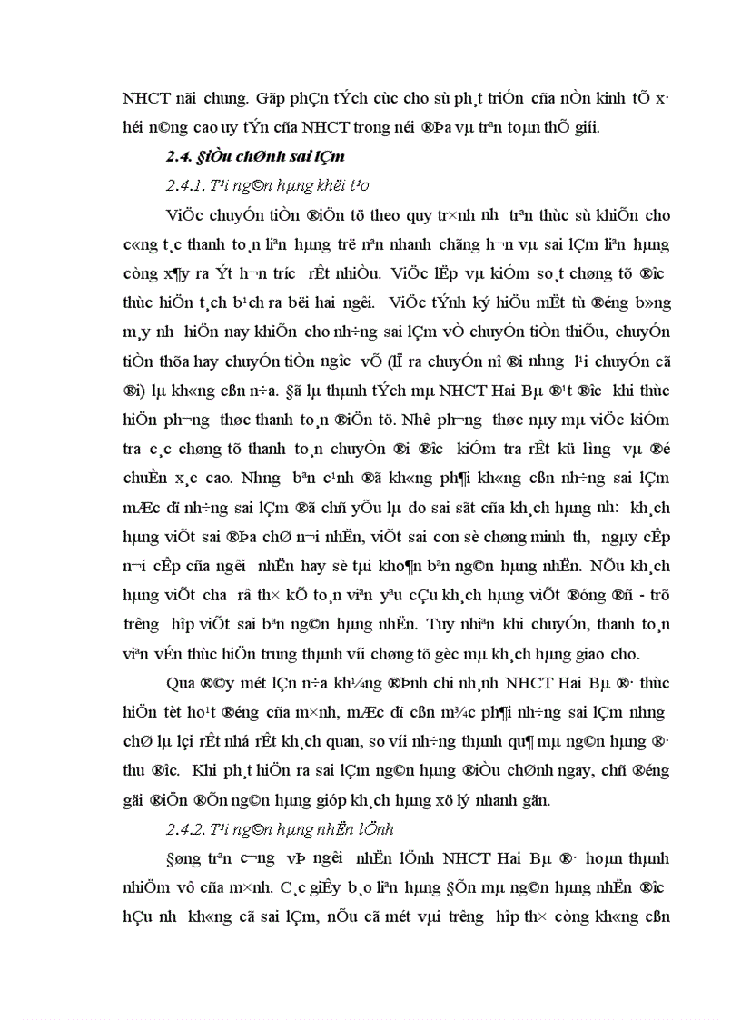 image for page Một số giải pháp nhằm nâng cao chất lượng công tác thanh toán điện tử tại NHCT Hai Bà Trưng 1
