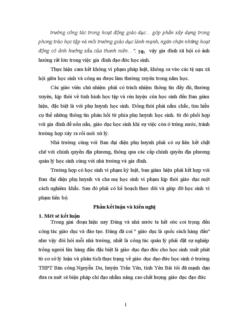 image for page Một số biện pháp chỉ đạo nhằm nâng cao chất lượng giáo dục đạo đức học sinh ở trường THPT Bán công Nguyễn Du huyện Trấn Yên tỉnh Yên Bái 1