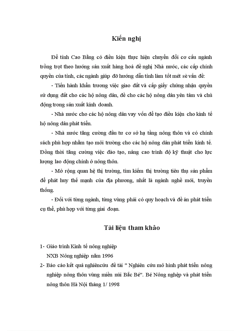 image for page Những biện pháp chủ yếu để chuyển dịch cơ cấu ngành trồng trọt của tỉnh Cao Bằng