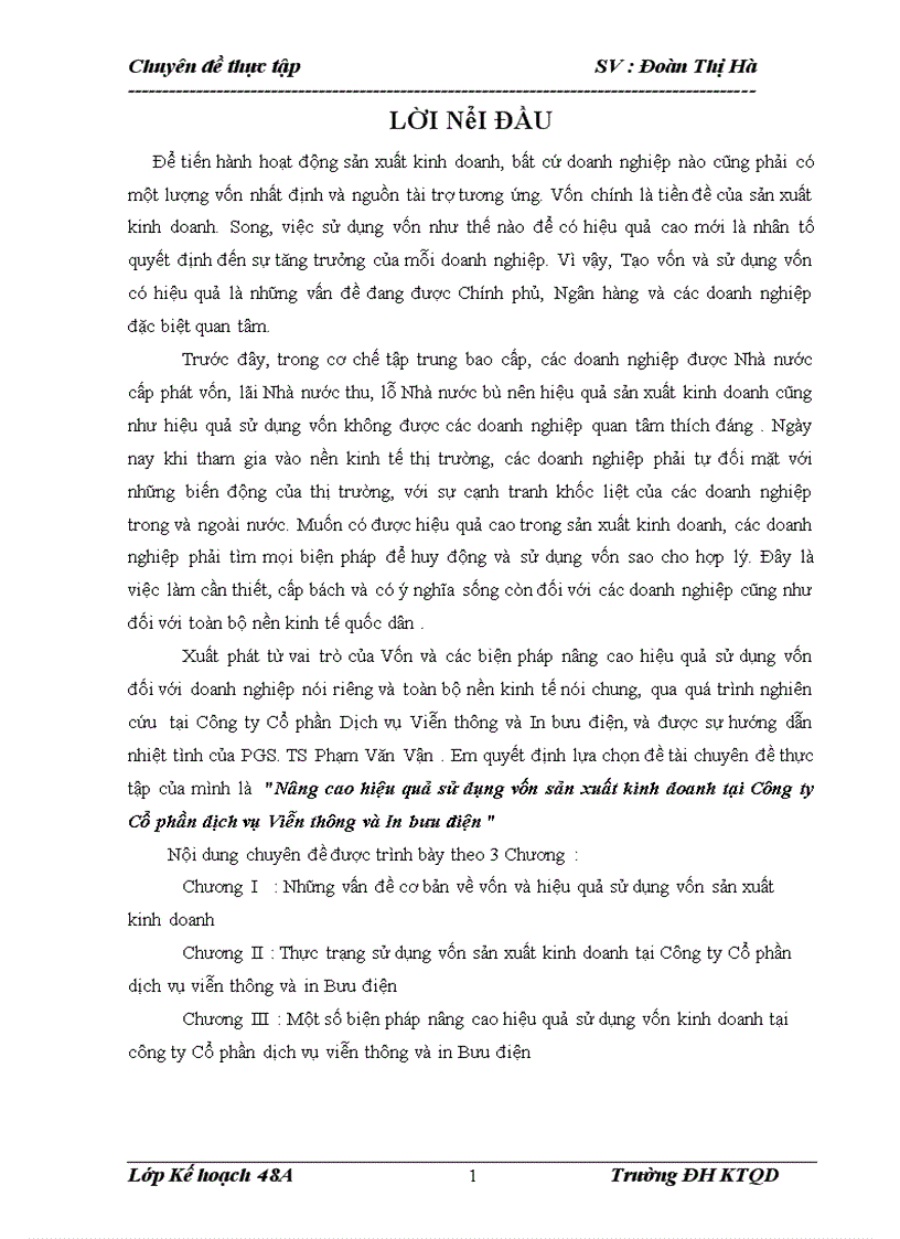 image for page Nâng cao hiệu quả sử dụng vốn sản xuất kinh doanh tại Công ty Cổ phần dịch vụ viễn thông và In bưu điện 1