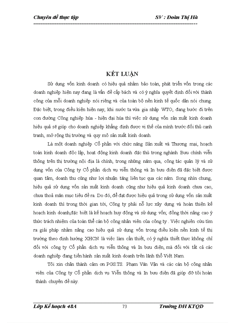 image for page Nâng cao hiệu quả sử dụng vốn sản xuất kinh doanh tại Công ty Cổ phần dịch vụ viễn thông và In bưu điện 1