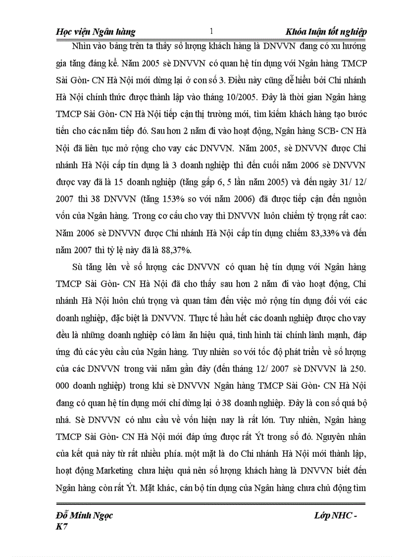 image for page Giải pháp mở rộng hoạt động cho vay đối với doanh nghiệp vừa và nhỏ tại ngân hàng thương mại cổ phần Sài Gòn chi nhánh Hà Nội SCB Hà Nội 1