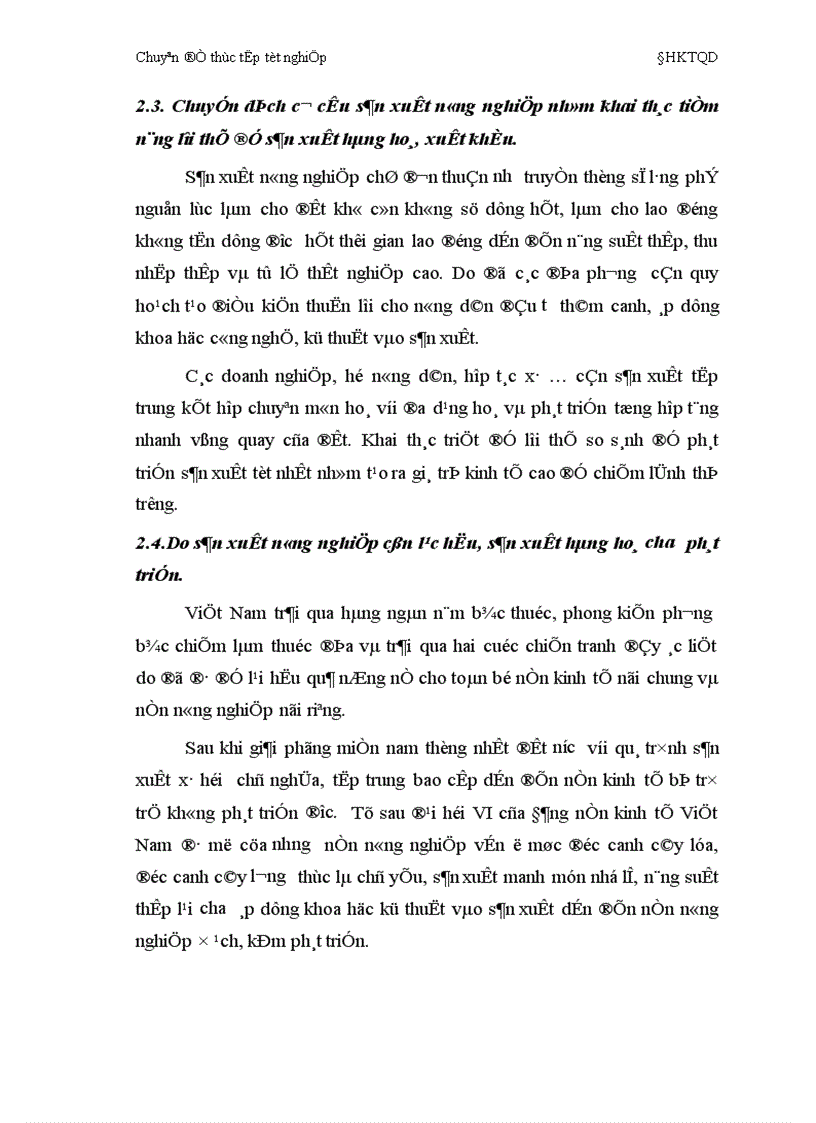 image for page Chuyển dịch cơ cấu sản xuất nông nghiệp tỉnh Hà Tây thực trạng và giải pháp