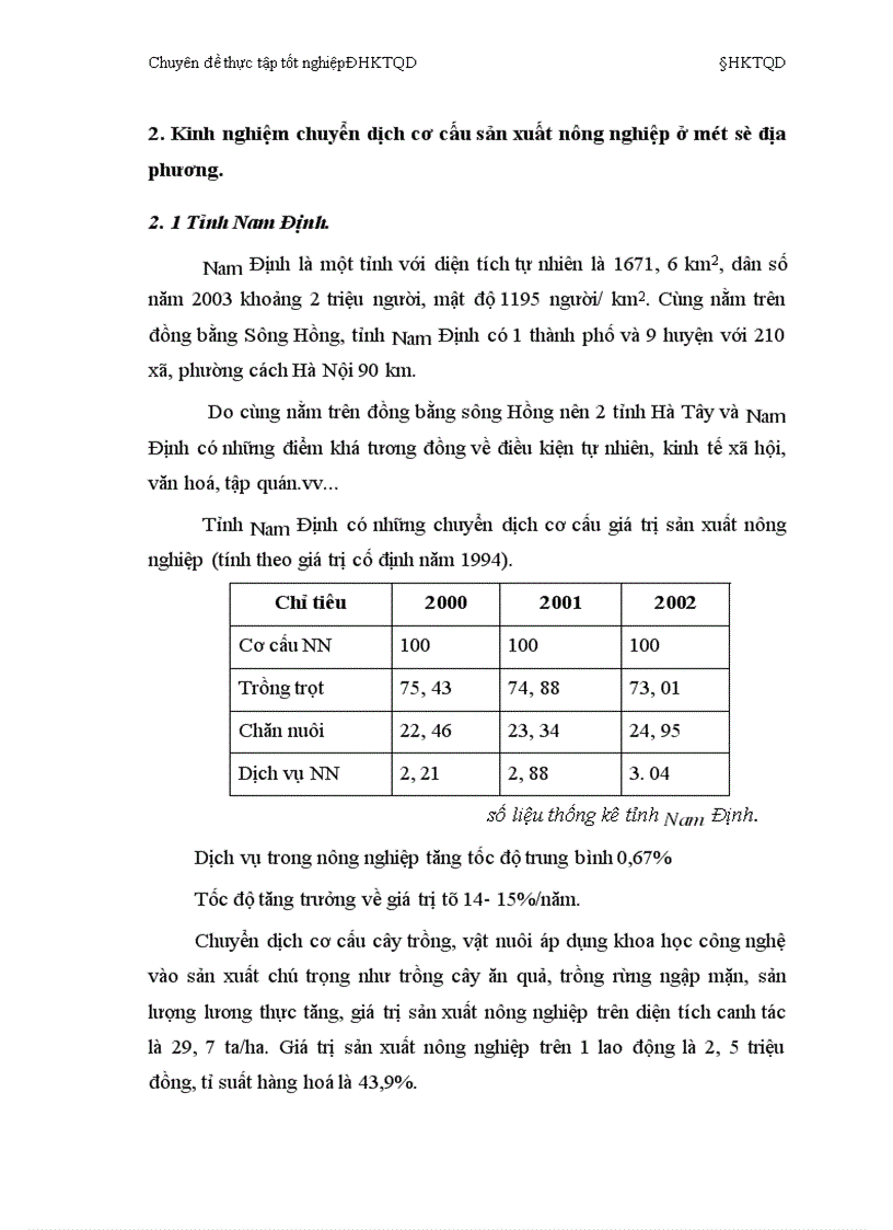 image for page Chuyển dịch cơ cấu sản xuất nông nghiệp tỉnh Hà Tây thực trạng và giải pháp