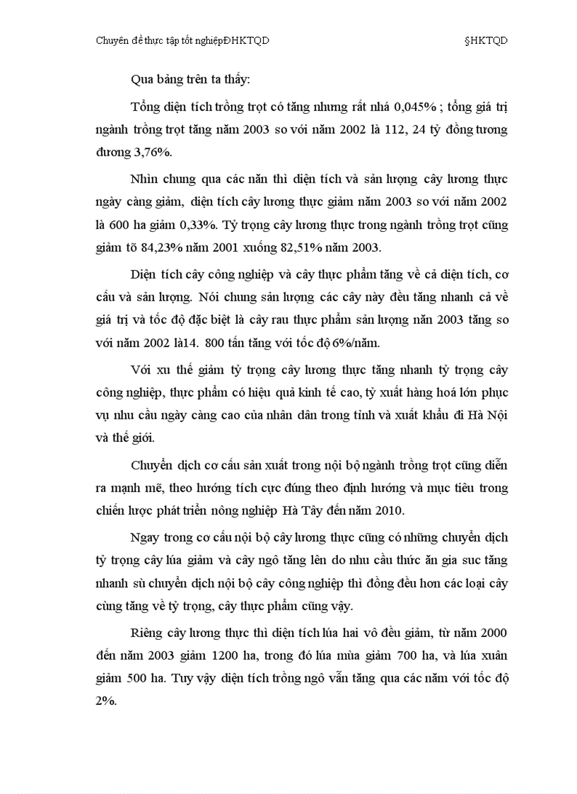 image for page Chuyển dịch cơ cấu sản xuất nông nghiệp tỉnh Hà Tây thực trạng và giải pháp