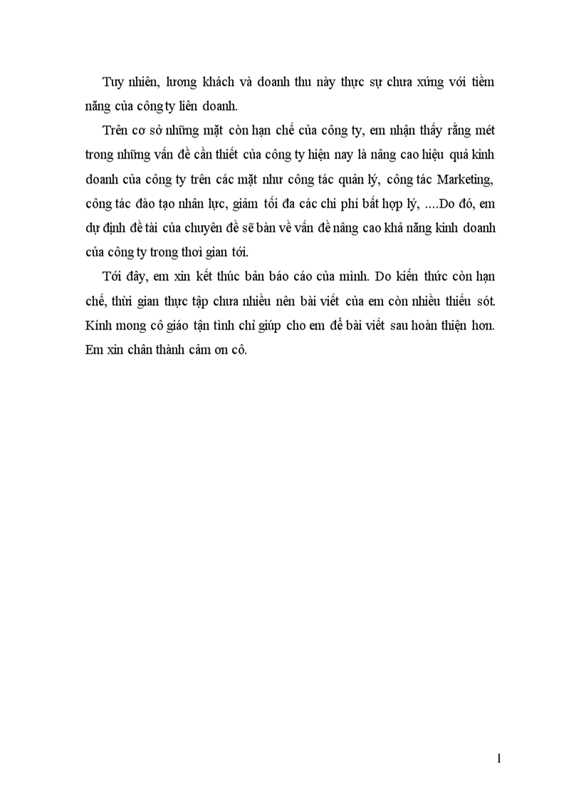 image for page Thực trạng hoạt động kinh doanh ở công ty liên doanh du lịch quốc tế Hải phòng