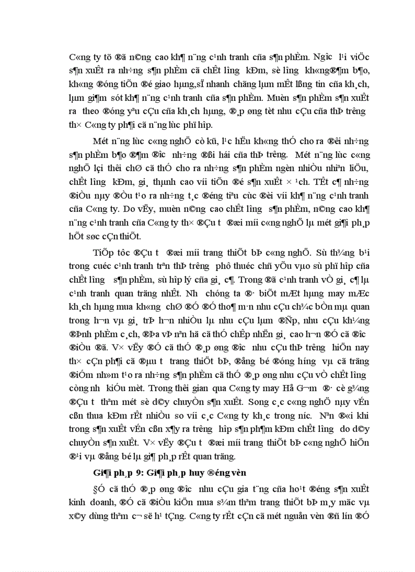 image for page Một số giải pháp nhằm nâng cao khả năng cạnh tranh của Công ty may Hồ Gươm 1