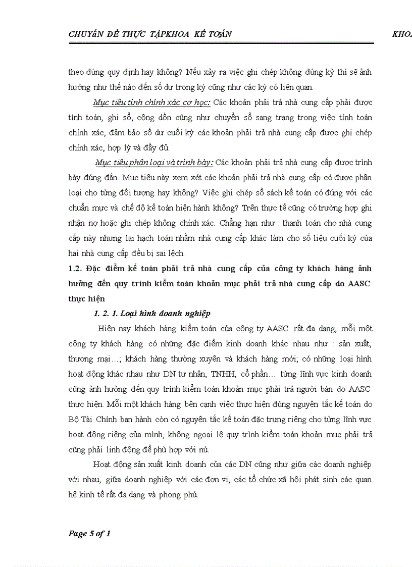image for page Hoàn thiện quy trình kiểm toán khoản mục phải trả nhà cung cấp trong kiểm toán báo cáo tài chính do Công ty TNHH Dịch vụ Tư vấn Tài chính Kế toán và Kiểm toán AASC thực hiện 1