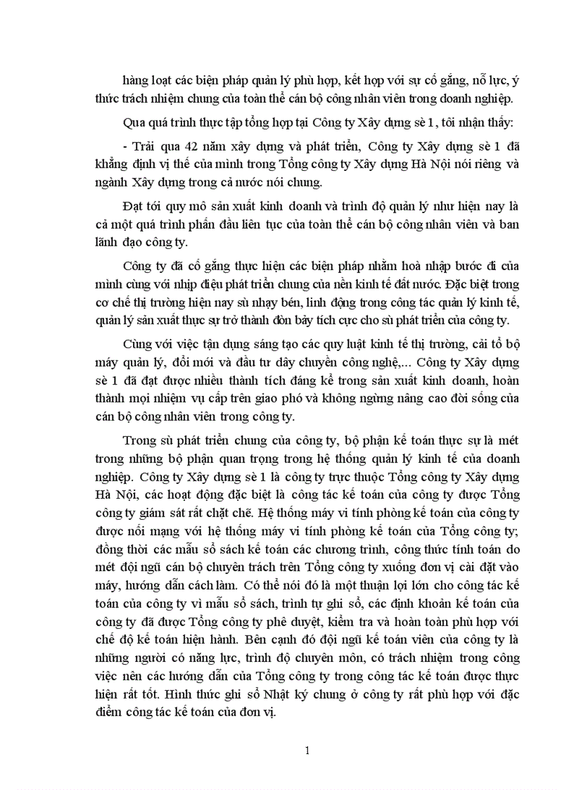 image for page Báo cáo thực tập tổng hợp tại Công ty Xây dựng số 1