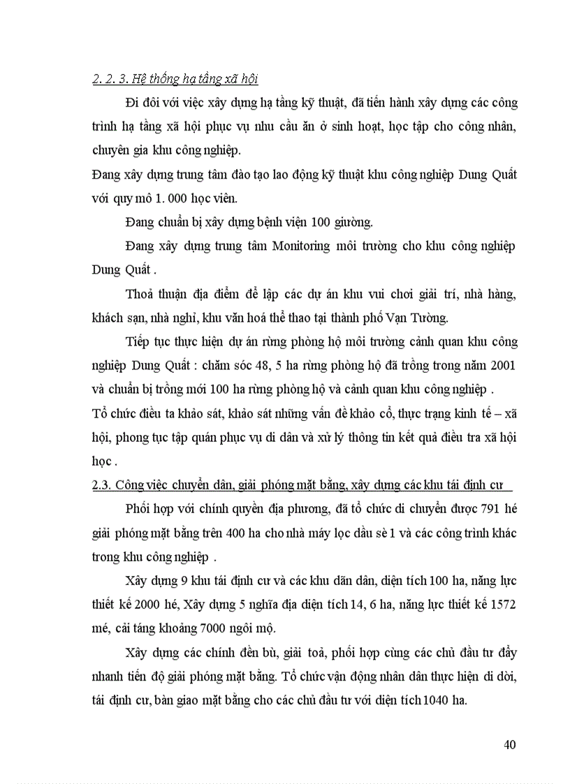 image for page Thực trạng và những vấn đề đặt ra với việc quy hoạch phát triển khu công nghiệp Dung Quất