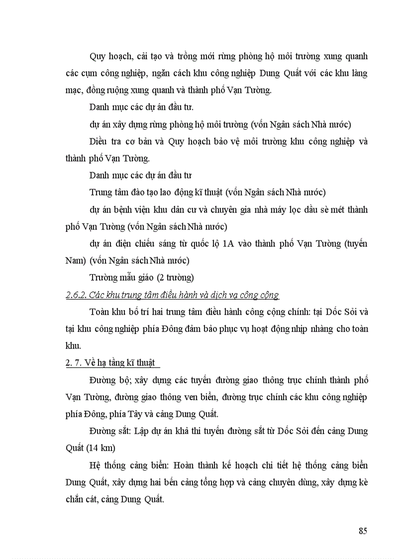 image for page Thực trạng và những vấn đề đặt ra với việc quy hoạch phát triển khu công nghiệp Dung Quất